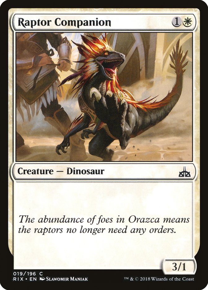 Raptor Companion [Rivals of Ixalan] | Local Legends
