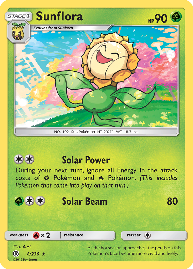 Sunflora (8/236) [Sun & Moon: Cosmic Eclipse] | Local Legends