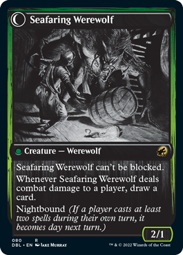 Suspicious Stowaway // Seafaring Werewolf [Innistrad: Double Feature] | Local Legends