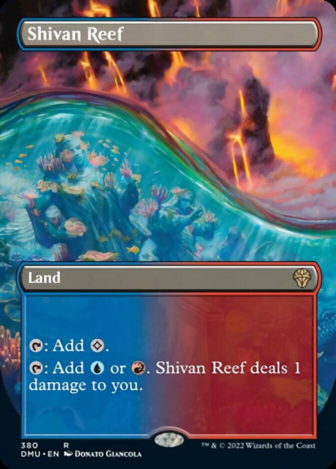 Shivan Reef (Borderless Alternate Art) [Dominaria United] | Golgari Games