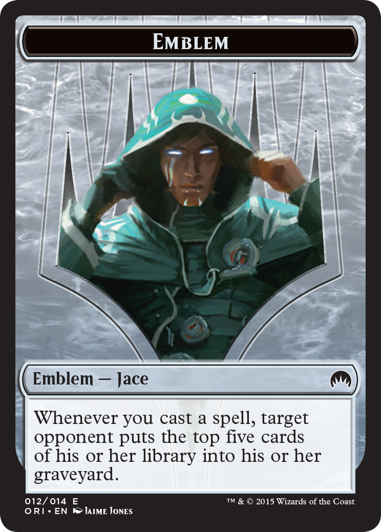 Pest // Jace, Telepath Unbound Emblem Double-Sided Token [Secret Lair: From Cute to Brute Tokens] | Golgari Games