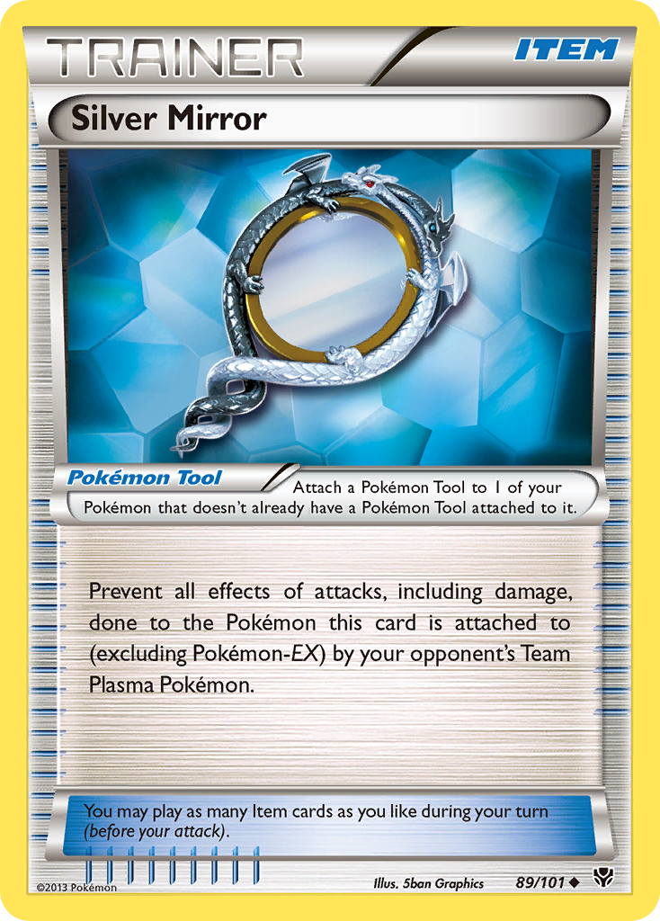 Silver Mirror (89/101) [Black & White: Plasma Blast] | Local Legends