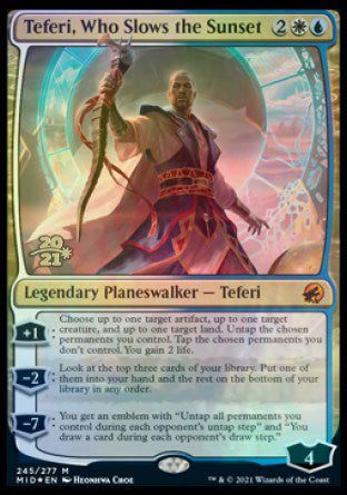 Teferi, Who Slows the Sunset [Innistrad: Midnight Hunt Prerelease Promos] | Golgari Games