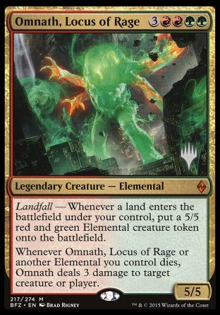 Omnath, Locus of Rage (Promo Pack) [Battle for Zendikar Promos] | Golgari Games