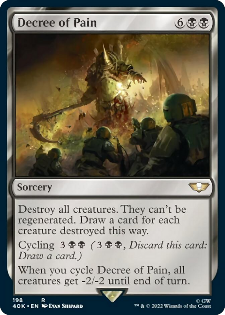 Decree of Pain (Surge Foil) [Universes Beyond: Warhammer 40,000] | Local Legends