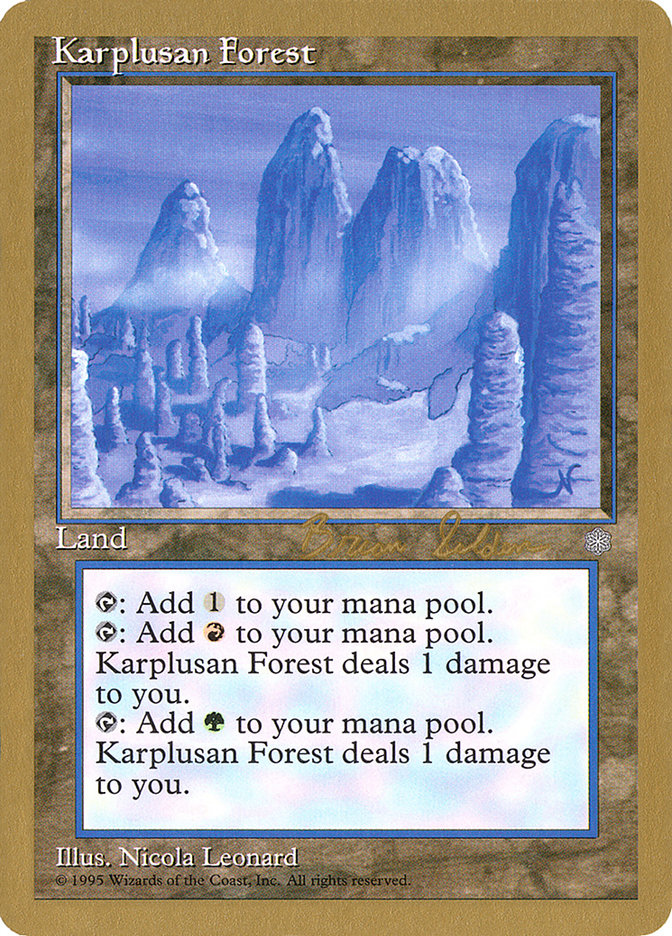 Karplusan Forest (Brian Selden) [World Championship Decks 1998] | Local Legends