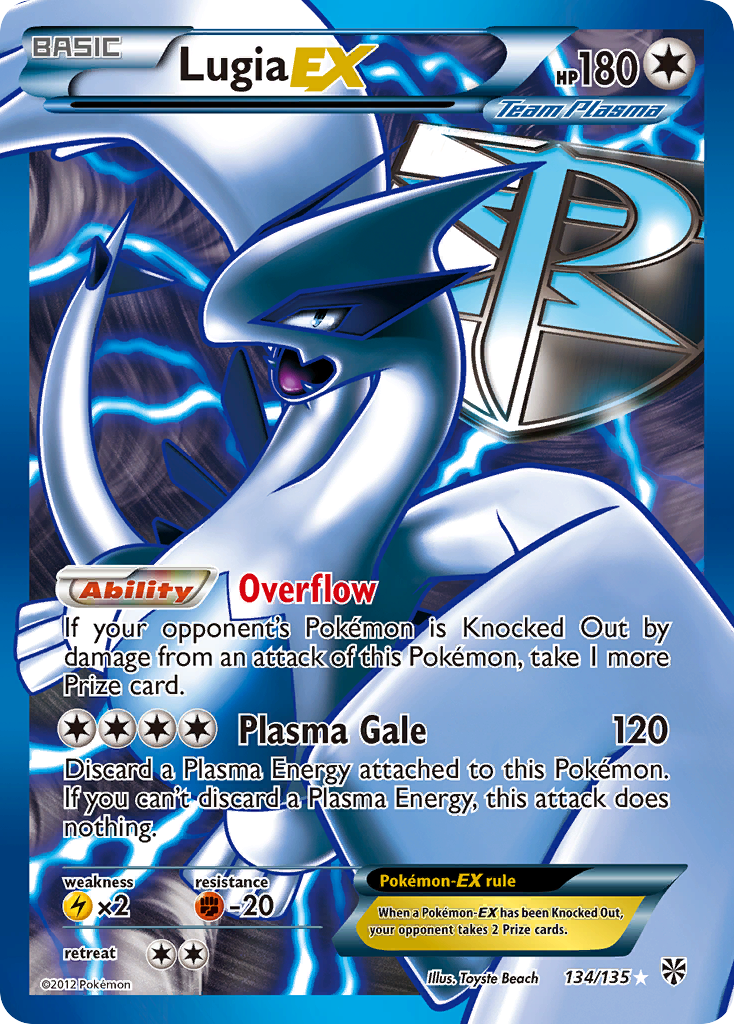 Lugia EX (134/135) [Black & White: Plasma Storm] | Golgari Games