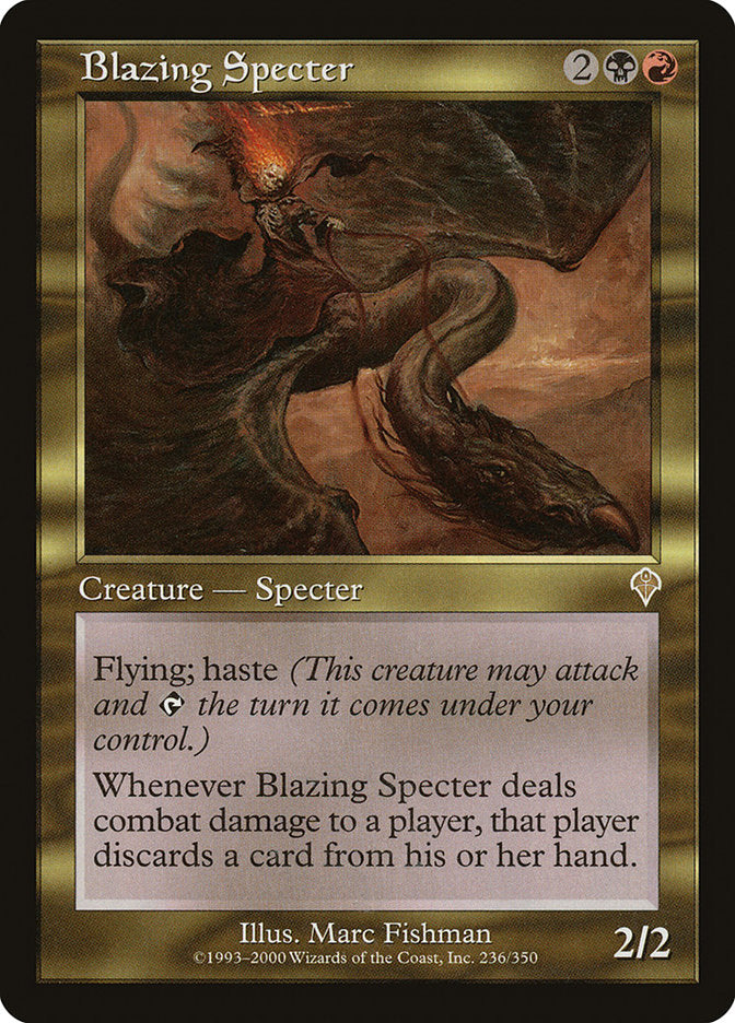 Blazing Specter [Invasion] | Golgari Games