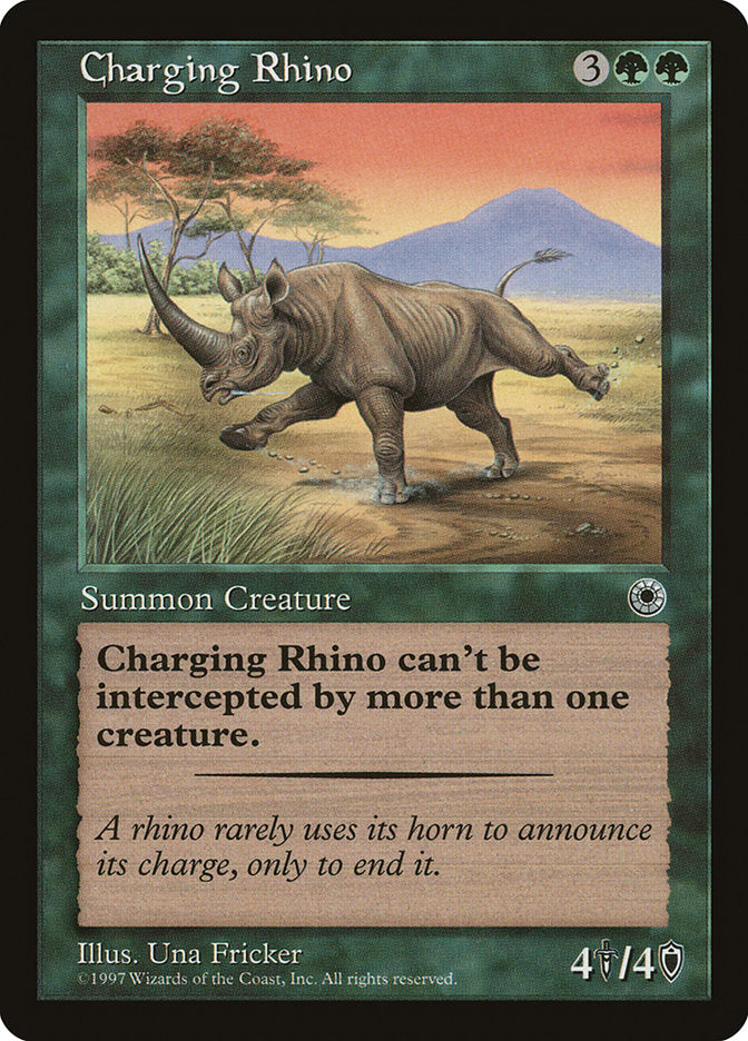 Charging Rhino [Portal] | Golgari Games