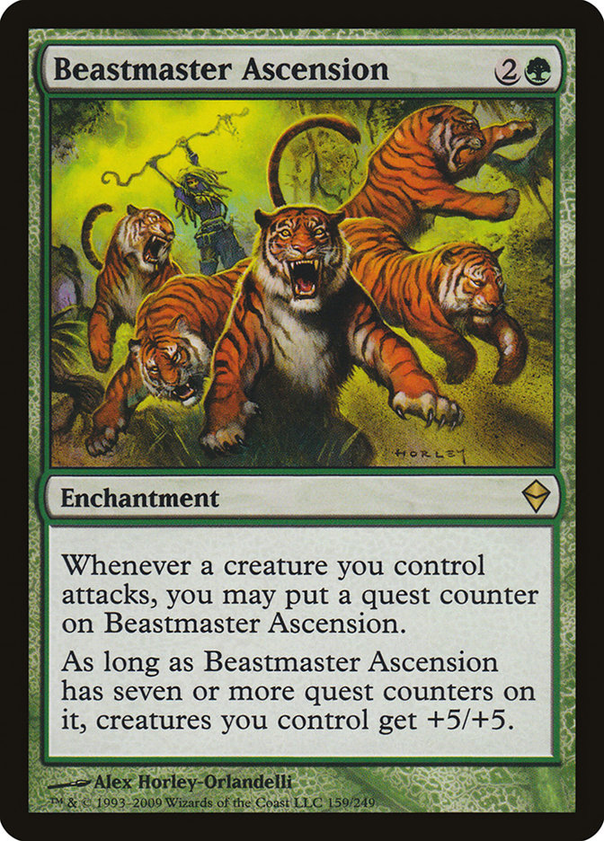 Beastmaster Ascension [Zendikar] | Golgari Games