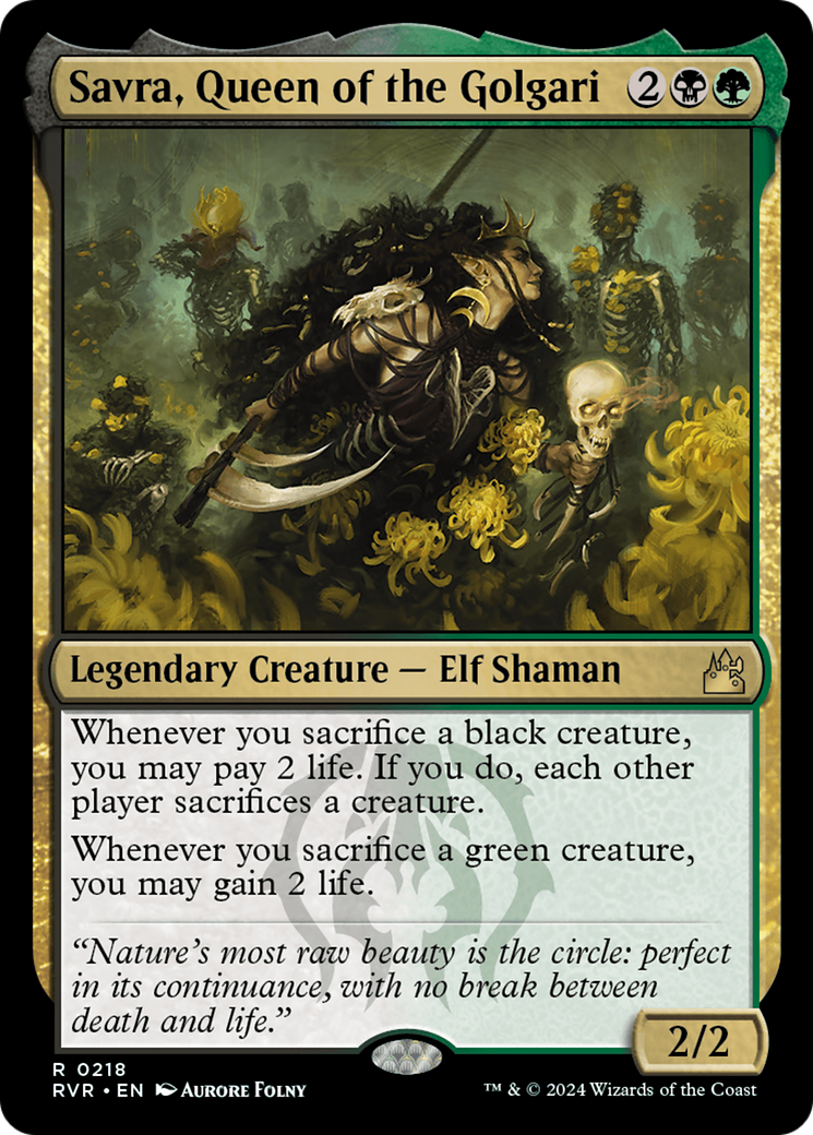 Savra, Queen of the Golgari [Ravnica Remastered] | Local Legends