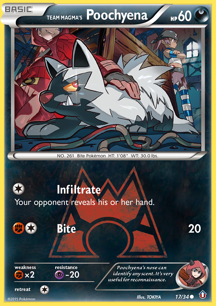 Team Magma's Poochyena (17/34) [XY: Double Crisis] | Golgari Games