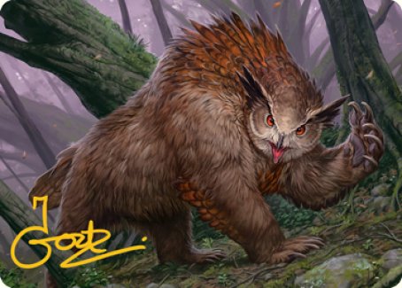 Owlbear Art Card (Gold-Stamped Signature) [Dungeons & Dragons: Adventures in the Forgotten Realms Art Series] | Local Legends