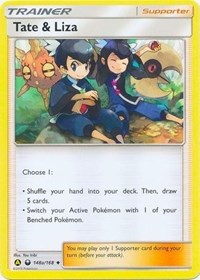 Tate & Liza (148a/168) (Alternate Art Promo) (Battle Arena Deck Exclusive) [Sun & Moon: Celestial Storm] | Golgari Games