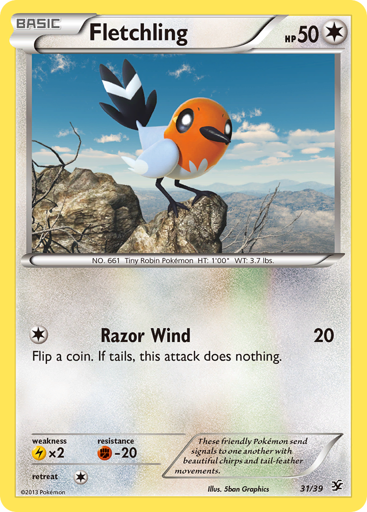 Fletchling (31/39) [XY: Kalos Starter Set] | Golgari Games