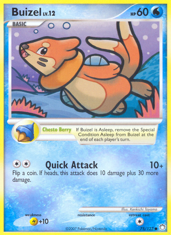 Buizel (75/123) [Diamond & Pearl: Mysterious Treasures] | Golgari Games