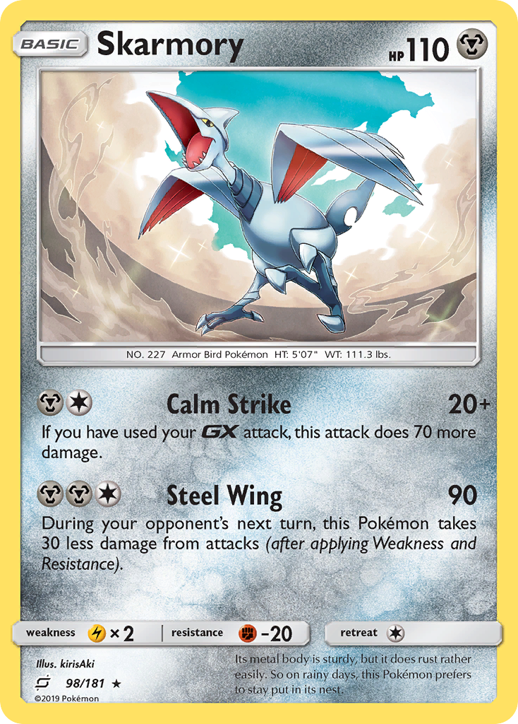 Skarmory (98/181) [Sun & Moon: Team Up] | Golgari Games