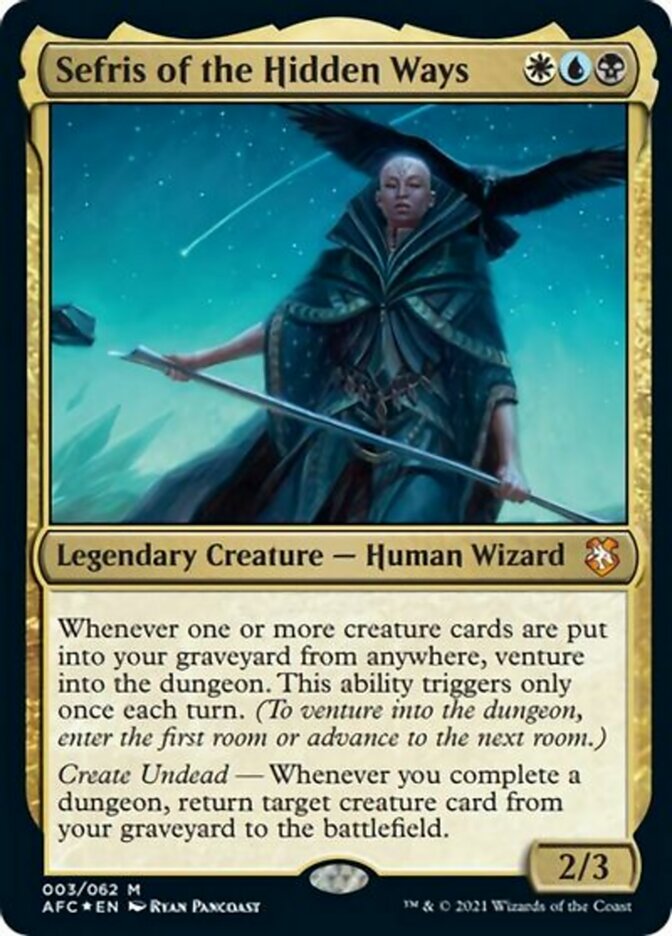 Sefris of the Hidden Ways (Display Commander) [Dungeons & Dragons: Adventures in the Forgotten Realms Commander] | Local Legends