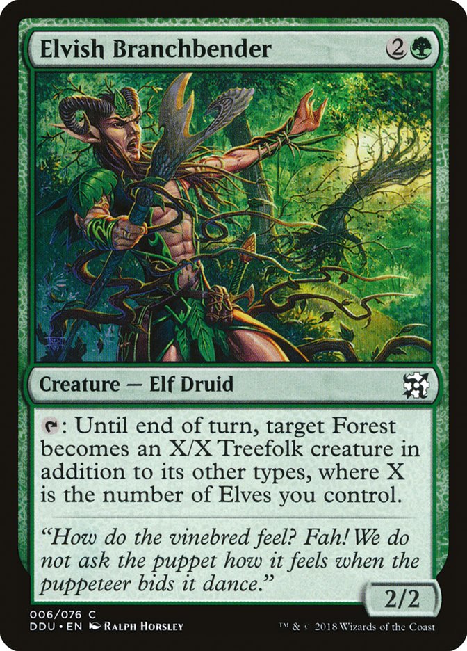 Elvish Branchbender [Duel Decks: Elves vs. Inventors] | Golgari Games