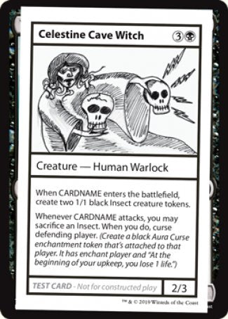 Celestine Cave Witch (2021 Edition) [Mystery Booster Playtest Cards] | Golgari Games