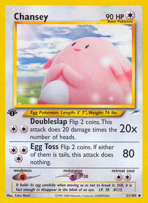 Chansey (31/105) [Neo Destiny 1st Edition] | Golgari Games