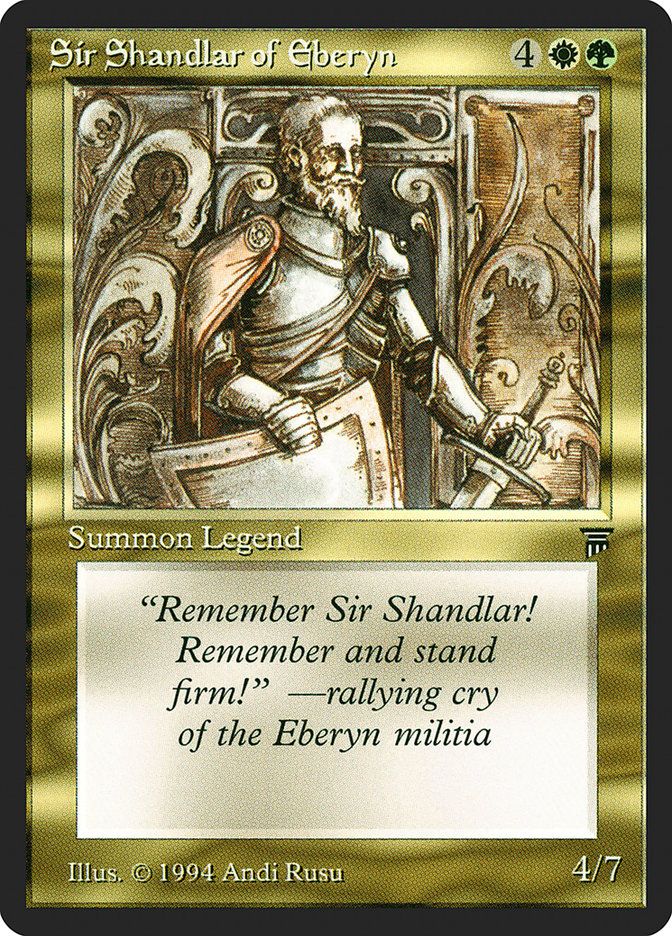 Sir Shandlar of Eberyn [Legends] | Local Legends