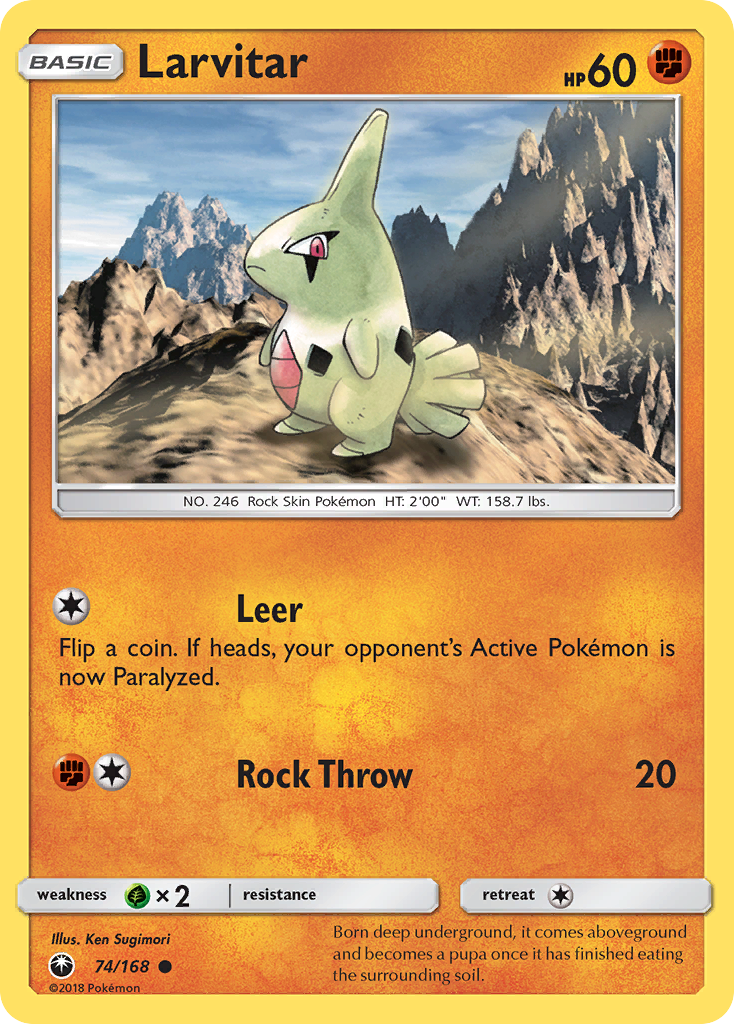 Larvitar (74/168) [Sun & Moon: Celestial Storm] | Golgari Games