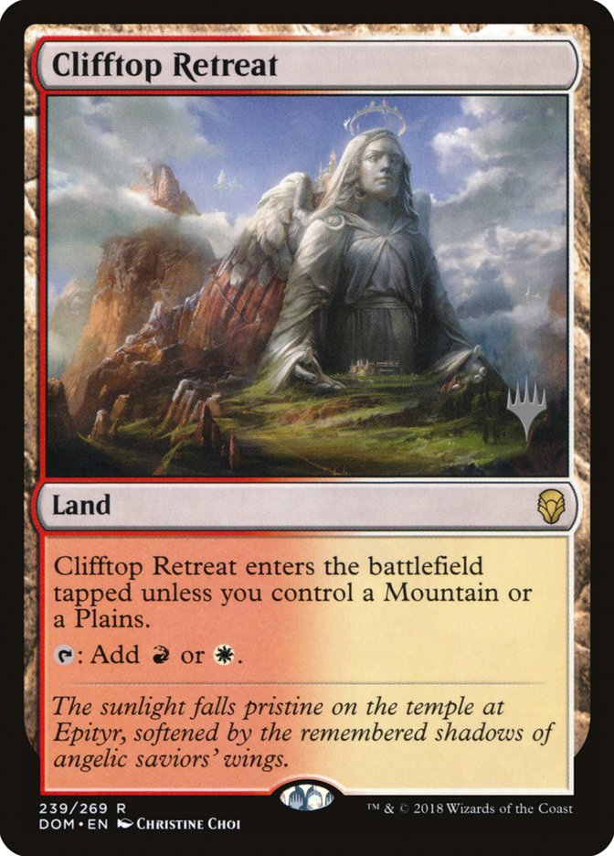 Clifftop Retreat (Promo Pack) [Dominaria Promos] | Local Legends