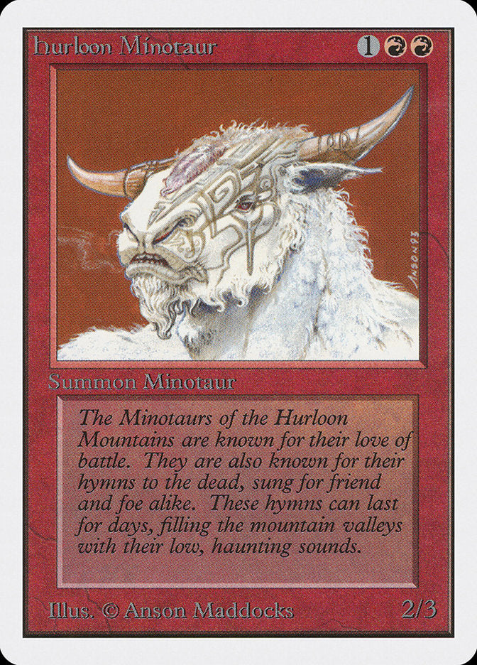 Hurloon Minotaur [Unlimited Edition] | Golgari Games