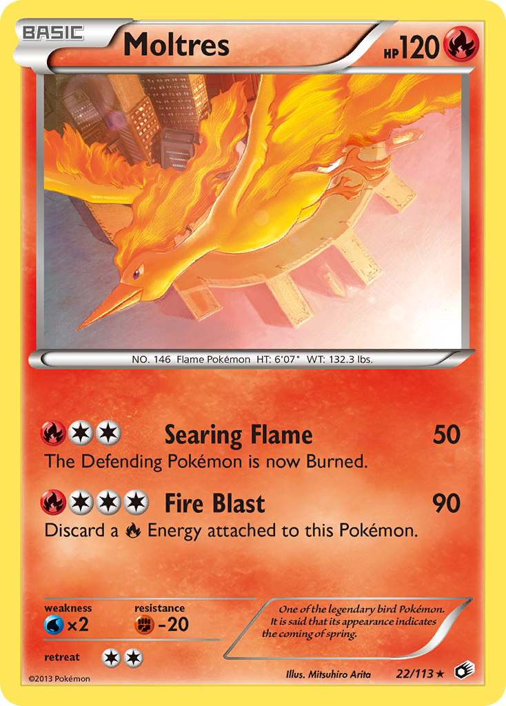 Moltres (22/113) [Black & White: Legendary Treasures] | Golgari Games