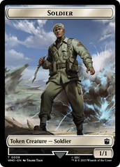 Copy // Soldier Double-Sided Token [Doctor Who Tokens] | Golgari Games