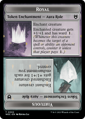Copy // Royal Role / Virtuous Role Double-Sided Token [Wilds of Eldraine Commander Tokens] | Local Legends