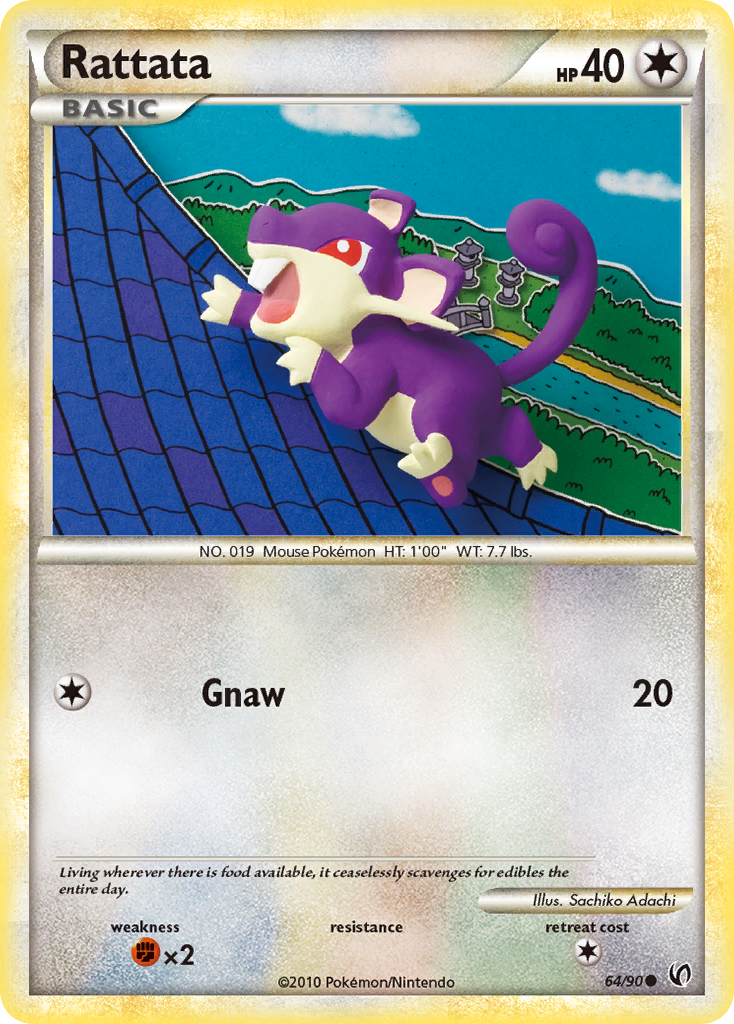 Rattata (64/90) [HeartGold & SoulSilver: Undaunted] | Golgari Games