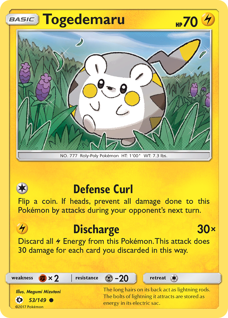 Togedemaru (53/149) [Sun & Moon: Base Set] | Golgari Games