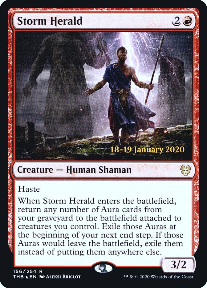 Storm Herald [Theros Beyond Death Prerelease Promos] | Local Legends