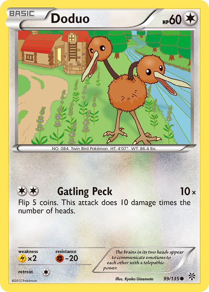 Doduo (99/135) [Black & White: Plasma Storm] | Golgari Games