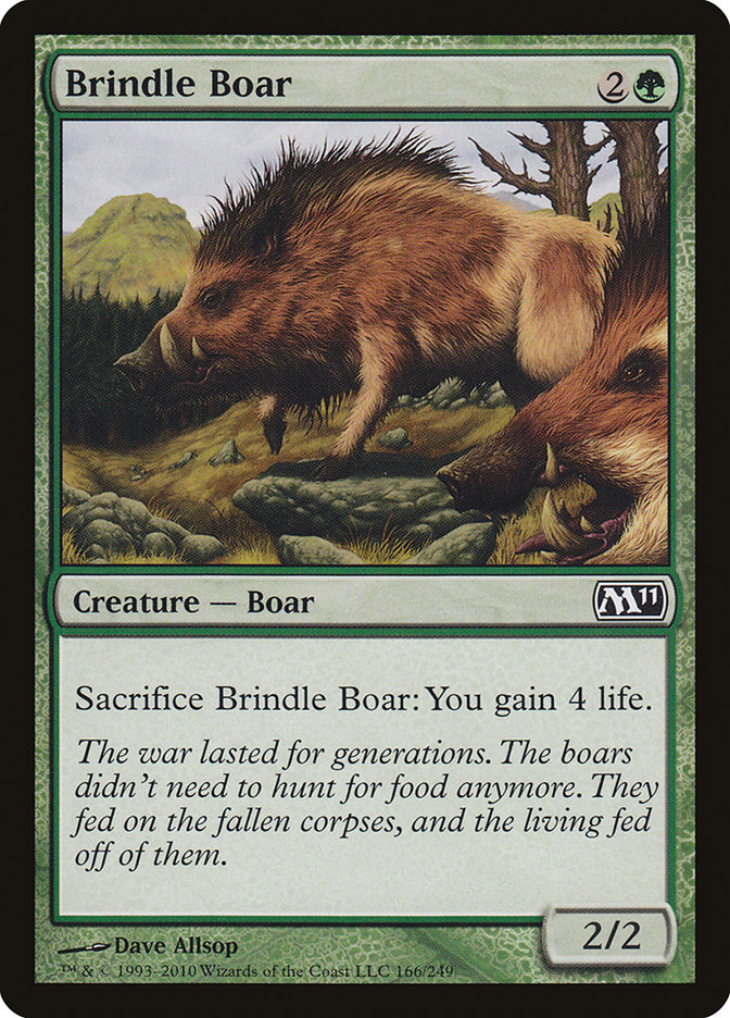 Brindle Boar [Magic 2011] | Golgari Games