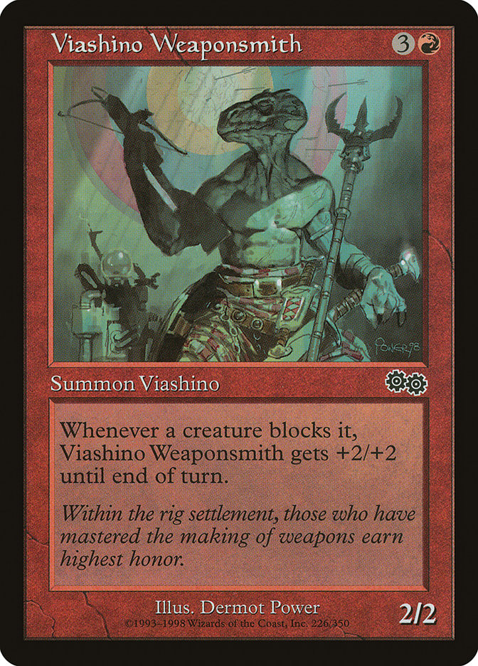 Viashino Weaponsmith [Urza's Saga] | Golgari Games