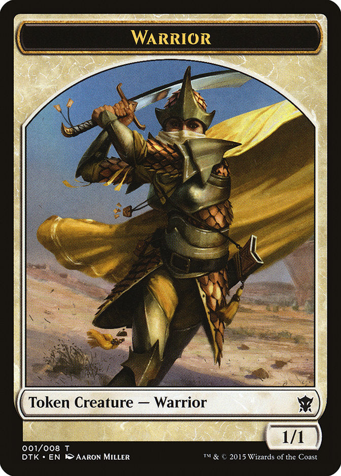 Warrior Token [Dragons of Tarkir Tokens] | Golgari Games