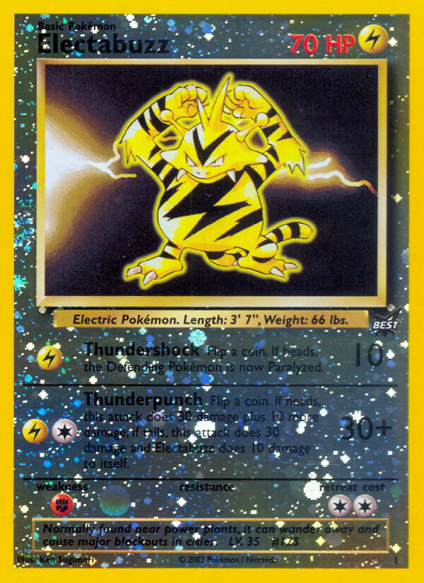 Electabuzz (1) [Best of Promos] | Golgari Games