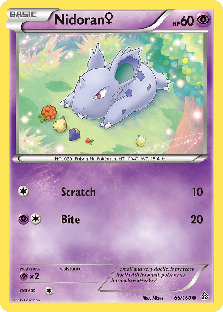 Nidoran (66/160) (Female) [XY: Primal Clash] | Golgari Games