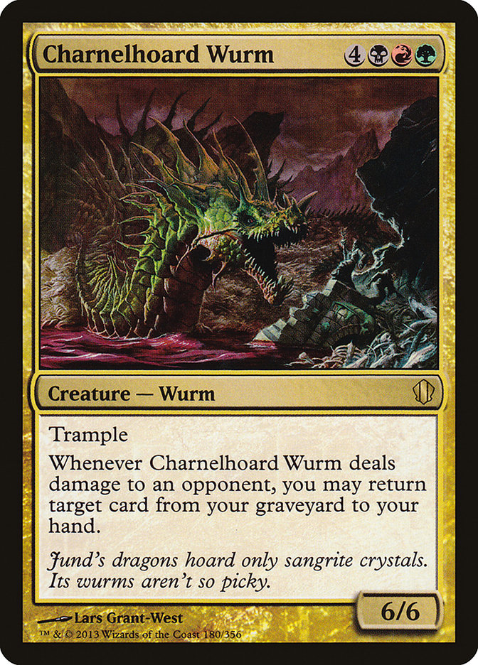 Charnelhoard Wurm [Commander 2013] | Golgari Games