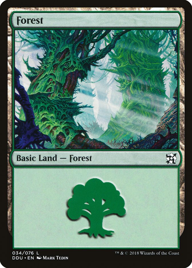 Forest (34) [Duel Decks: Elves vs. Inventors] | Local Legends