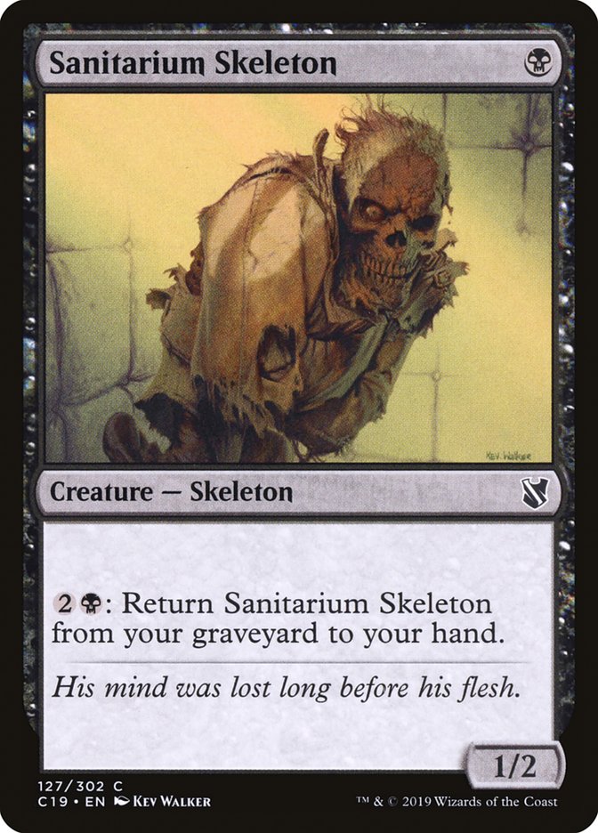 Sanitarium Skeleton [Commander 2019] | Golgari Games