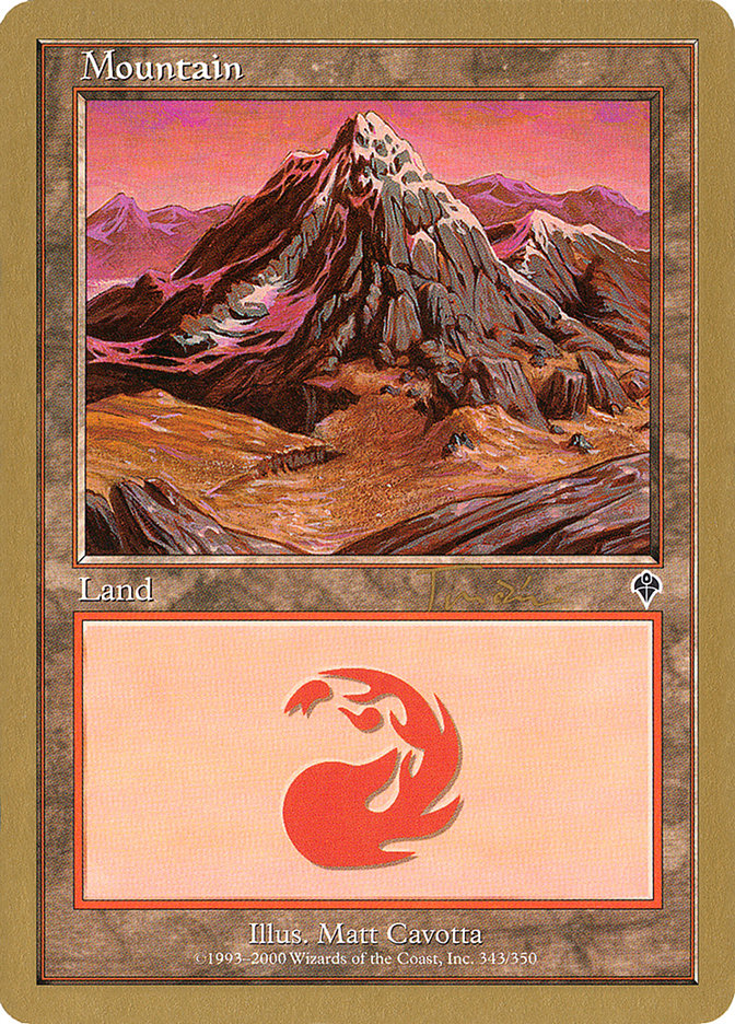 Mountain (jt343a) (Jan Tomcani) (INV) [World Championship Decks 2001] | Golgari Games