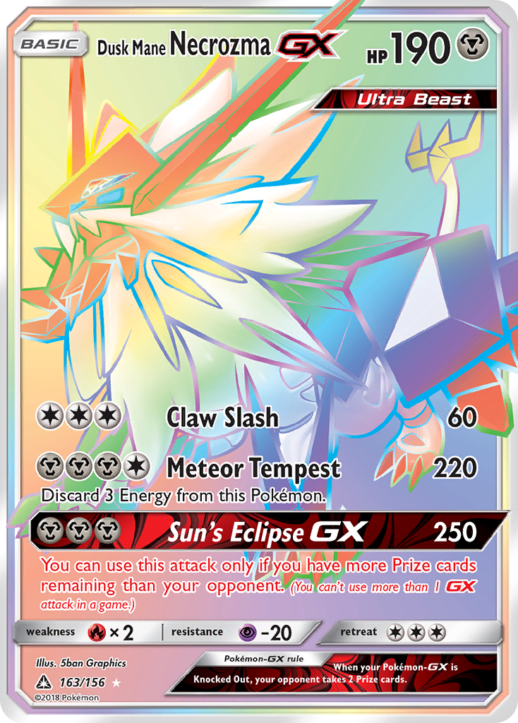 Dusk Mane Necrozma GX (163/156) [Sun & Moon: Ultra Prism] | Golgari Games