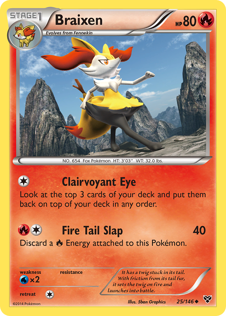 Braixen (25/146) [XY: Base Set] | Golgari Games