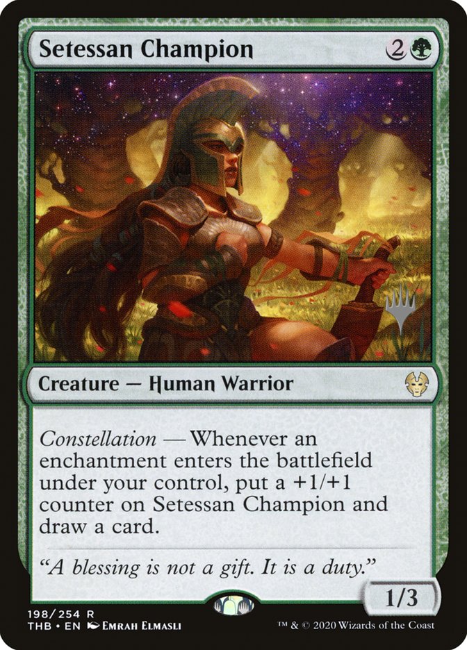 Setessan Champion (Promo Pack) [Theros Beyond Death Promos] | Golgari Games