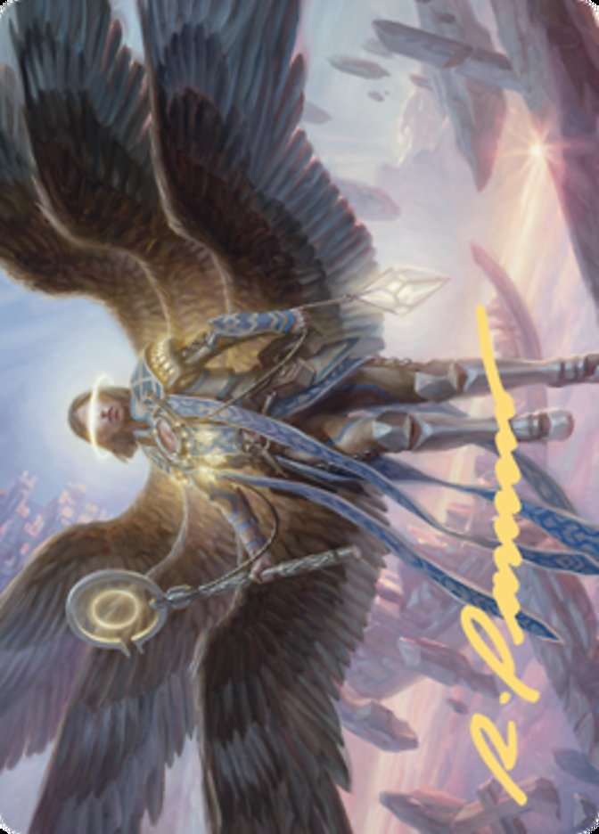 Angel of Destiny Art Card (Gold-Stamped Signature) [Zendikar Rising Art Series] | Golgari Games