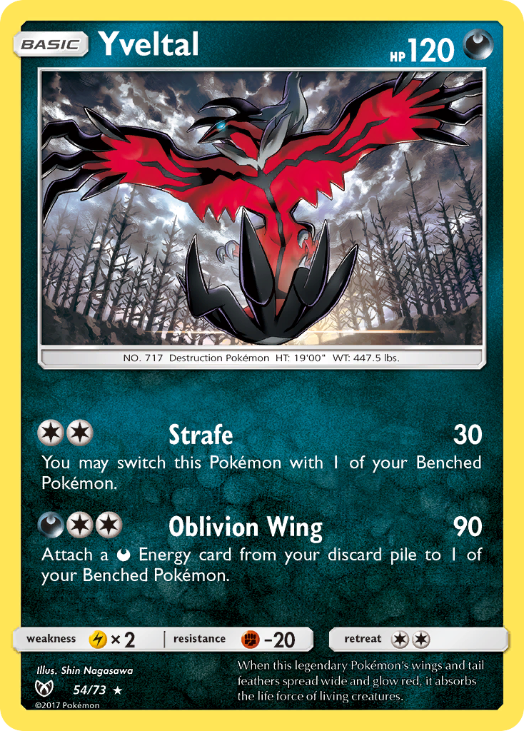 Yveltal (54/73) [Sun & Moon: Shining Legends] | Golgari Games